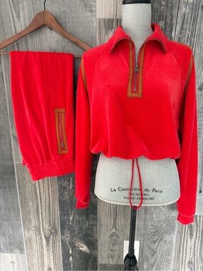 Free People FP Movement Let's Volley Velour Set